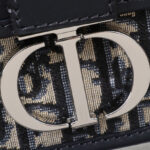 Christian Dior 30 Montaigne East-West Bag with Chain Dark Blue